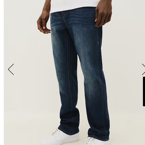 New w Tag: True Religion Ricky Relaxed Straight. Dark Wash. Size 33 Waist - Picture 5 of 15